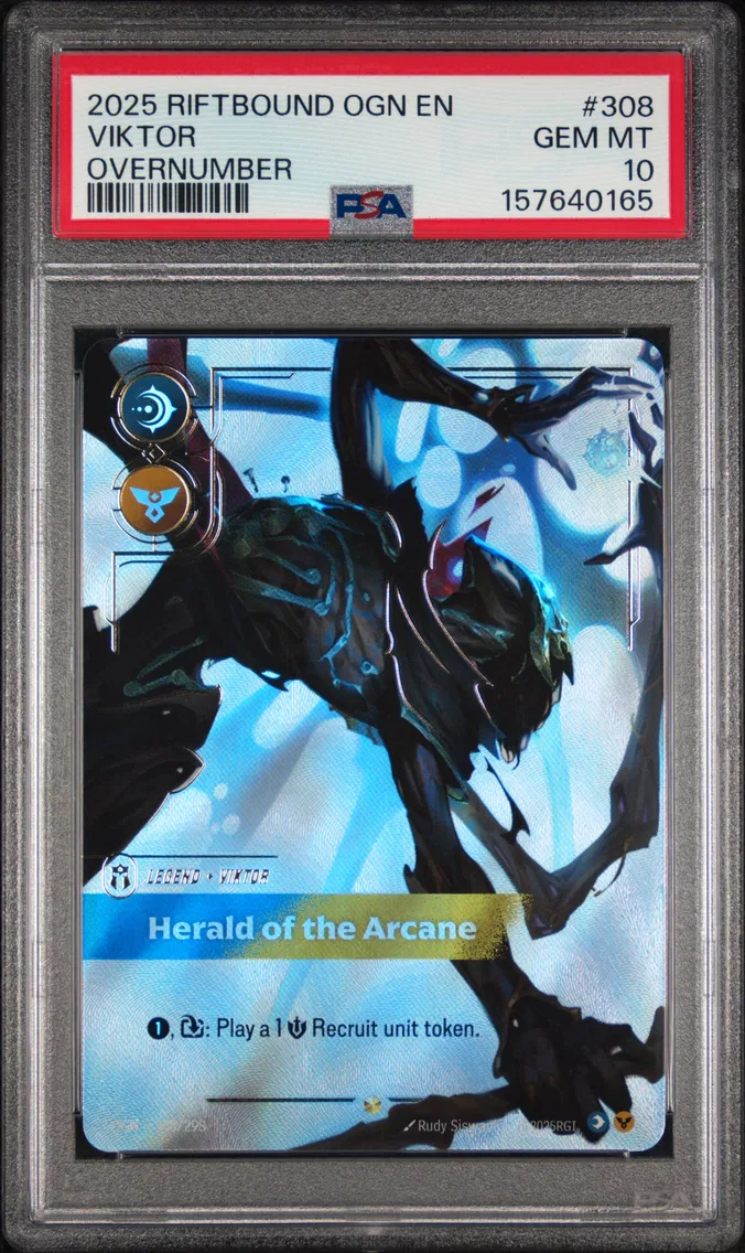 2025 #308 Viktor - Herald of the Arcane PSA 10 Riftbound: League of Legends Ogn-Origins