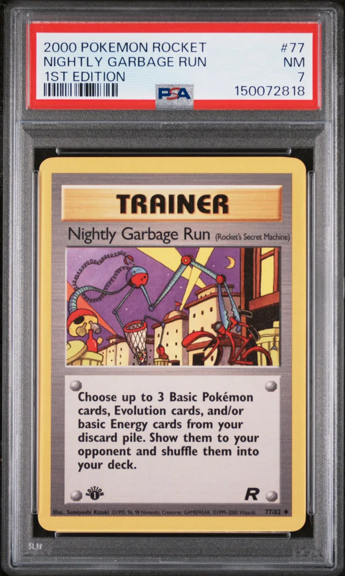 2000 #77 Nightly Garbage Run 1st Edition PSA 7 Rocket