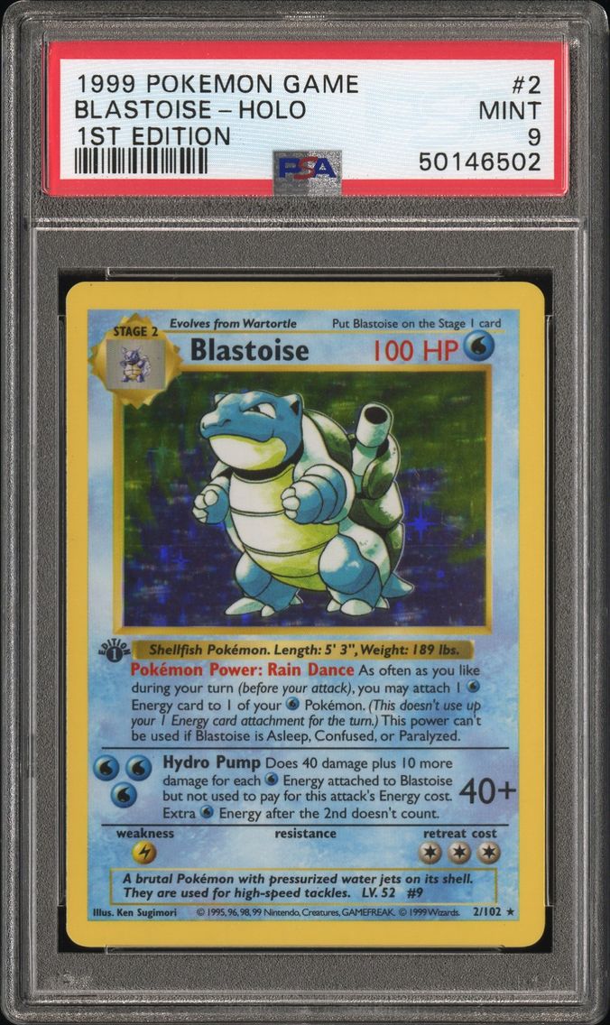 1999 #2 Blastoise-Holo 1st Editi