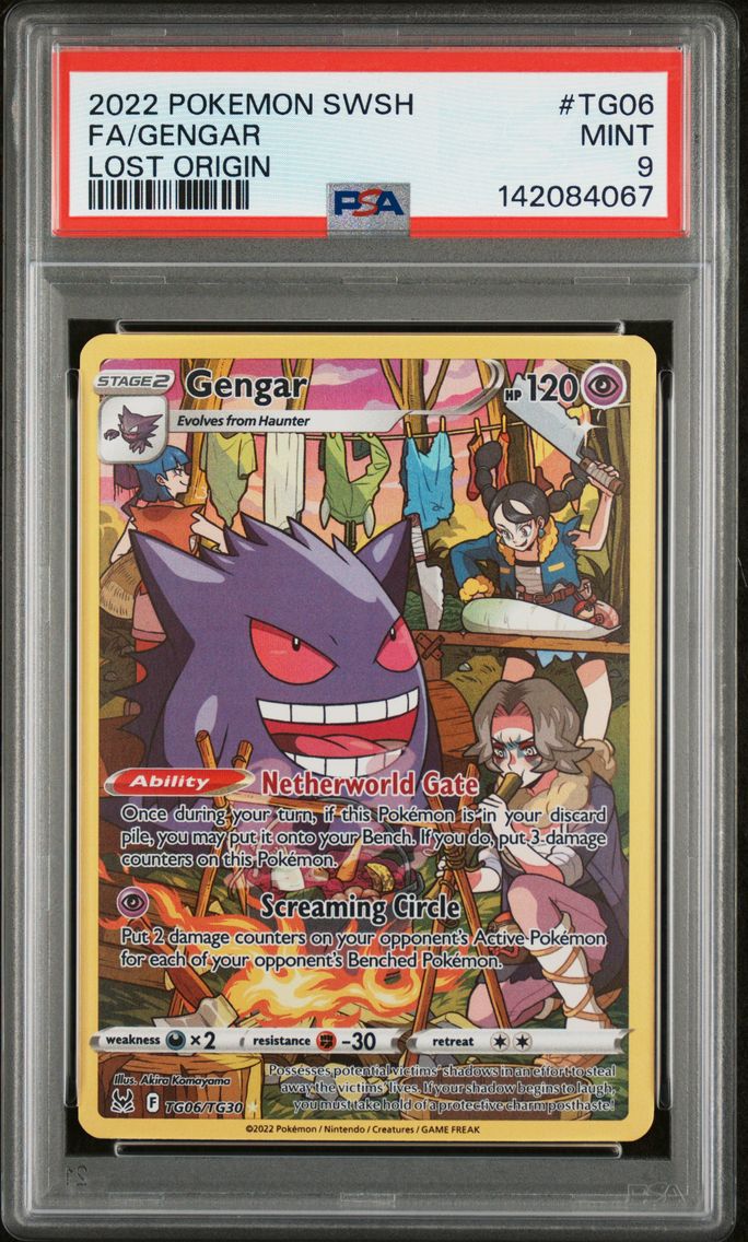 2022 #TG06 Full Art/Gengar PSA 9 Sword & Shield Lost Origin Pokemon