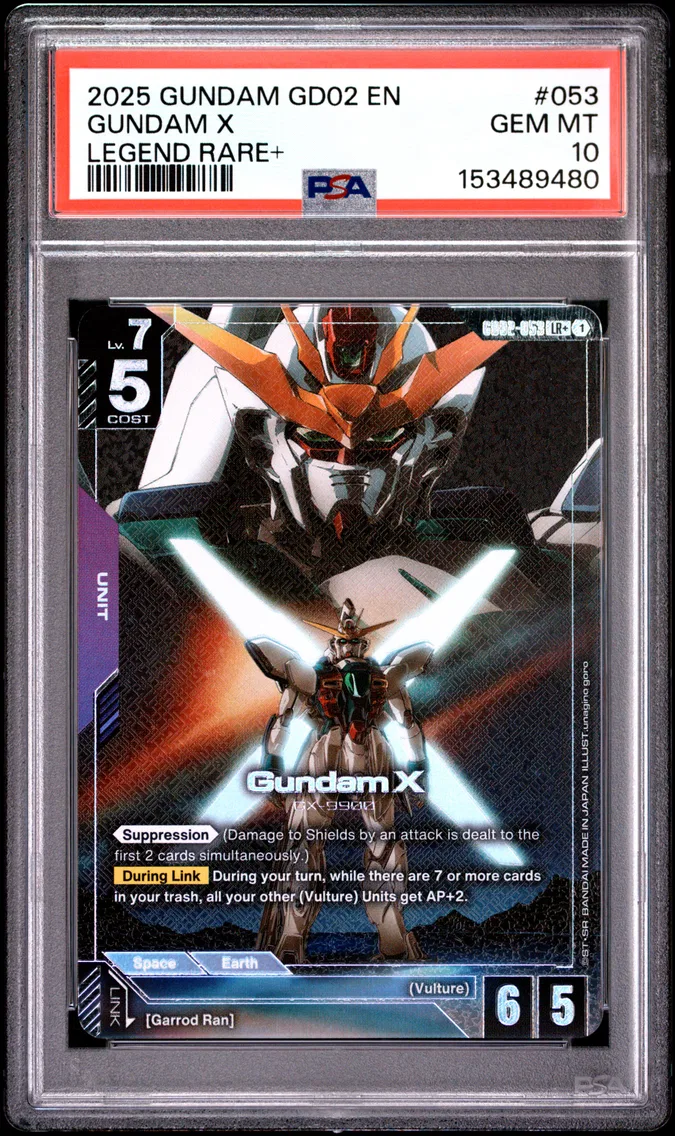 2025 #053 Gundam X PSA 10 Gundam Dual Impact