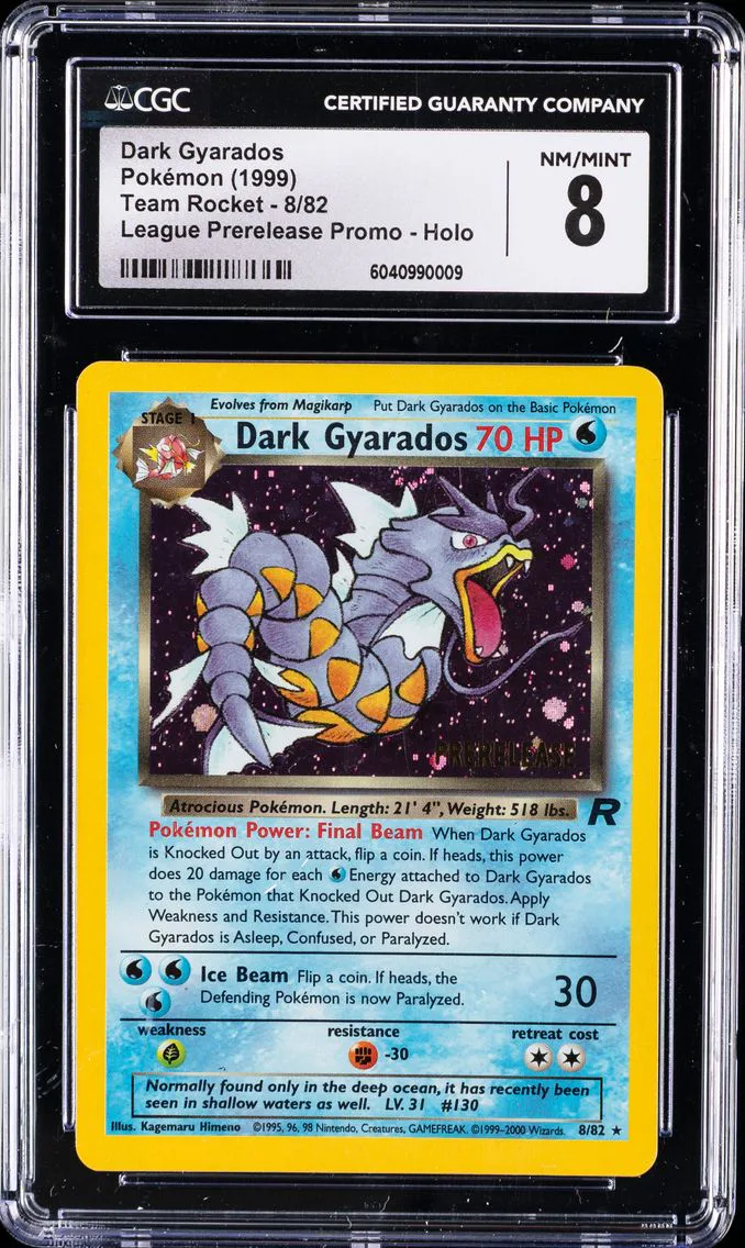 2000 #8 Dark Gyarados-Holo CGC 8 Rocket Pokemon