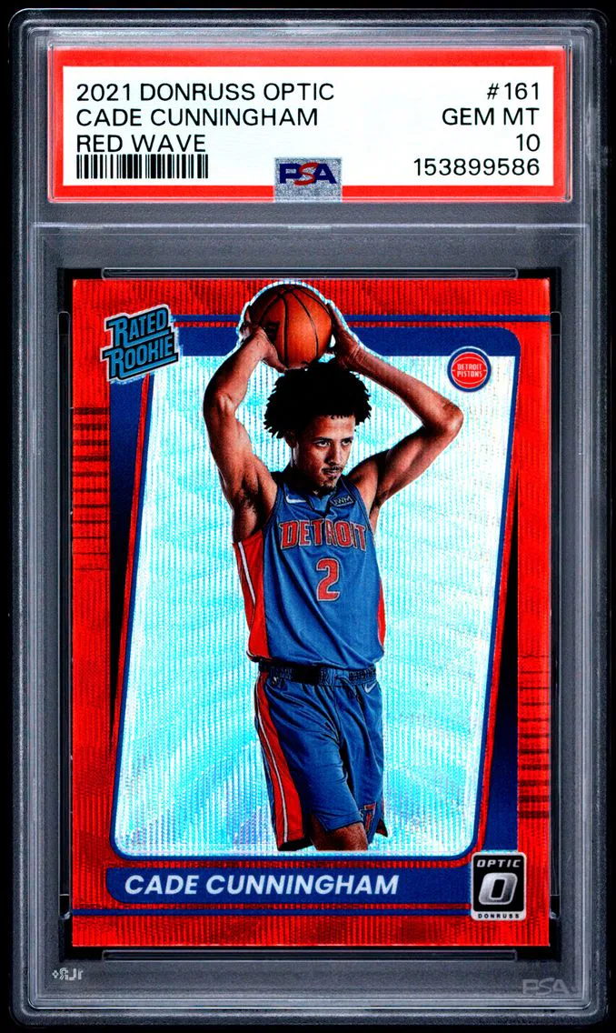 2021 #161 Cade Cunningham PSA 10 Panini Donruss Optic