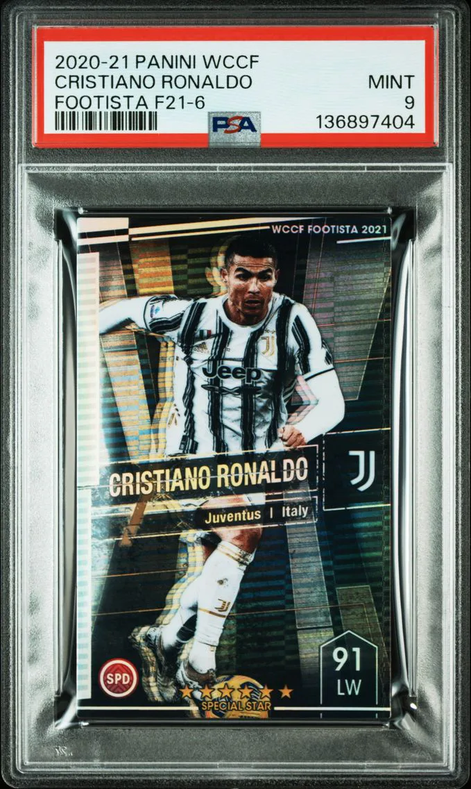 2020 #NA Cristiano Ronaldo PSA 9 Panini Wccf Footista F21-6