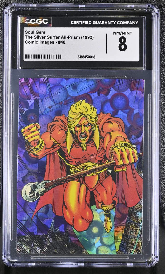1992 #48 Soul Gem CGC 8 The Silver Surfer All-Prism - English