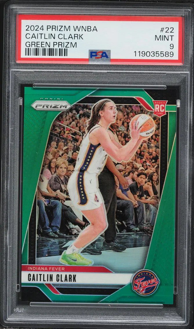 2024 #22 Caitlin Clark PSA 9 Panini Prizm WNBA Basketball