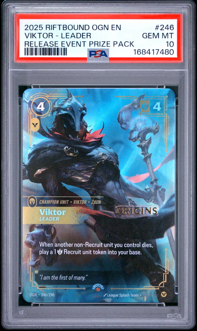 2025 #246 Viktor - Leader PSA 10 Riftbound: League of Legends Ogn-Origins