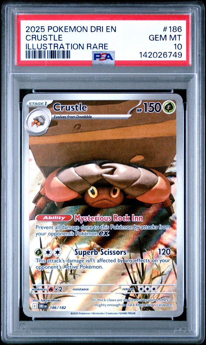 2025 #186 Crustle PSA 10 Dri EN-