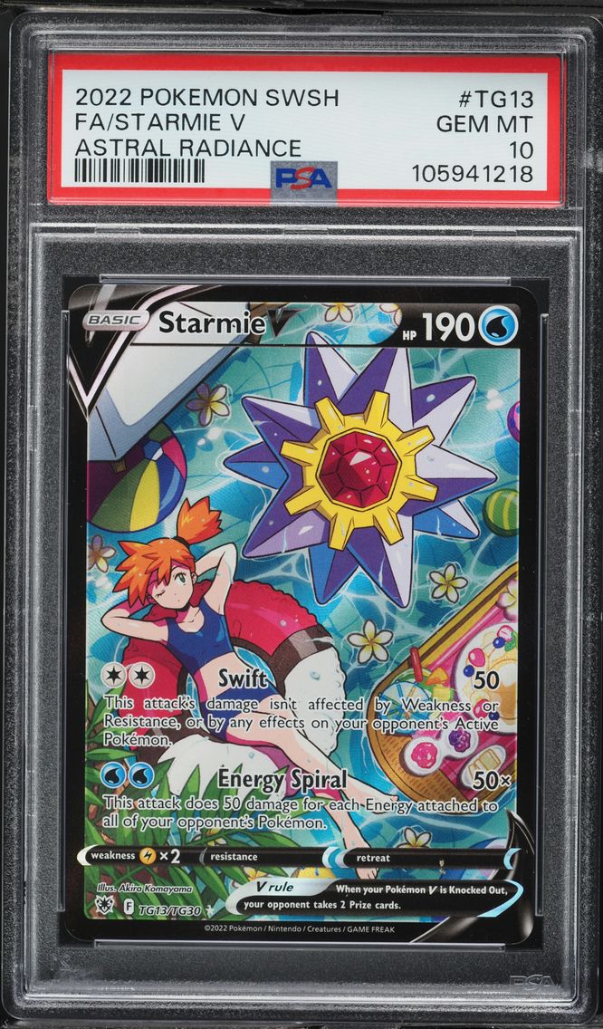 2022 #TG13 Full Art/Starmie V PSA 10 Sword & Shield Astral Radiance Pokemon