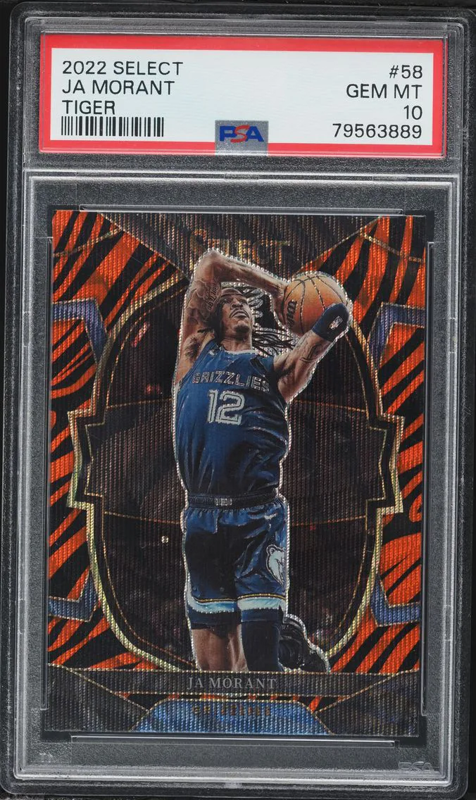 2022 #58 Ja Morant PSA 10 Panini Select Basketball