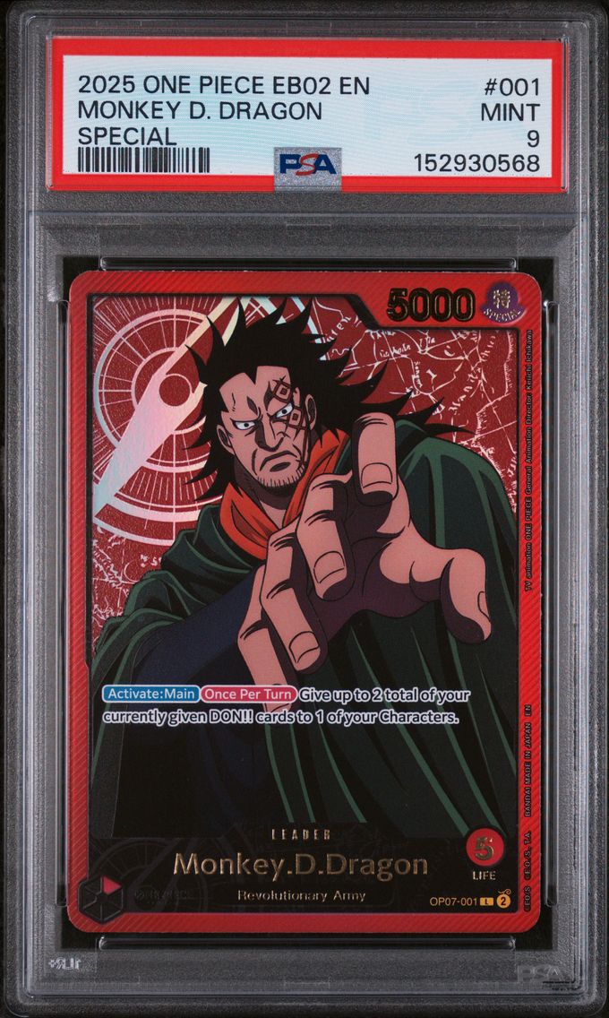 2025 #001 Monkey D. Dragon PSA 9