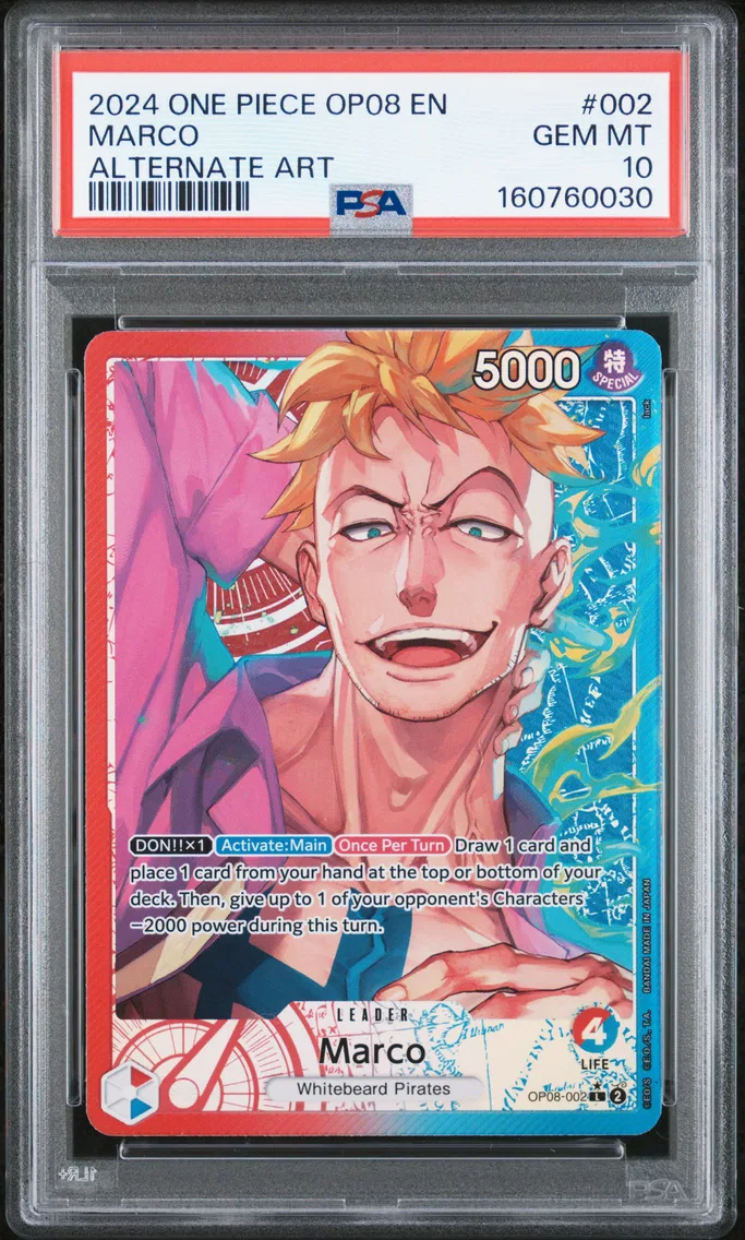 2024 #002 Marco PSA 10 One Piece OP08-Two Legends