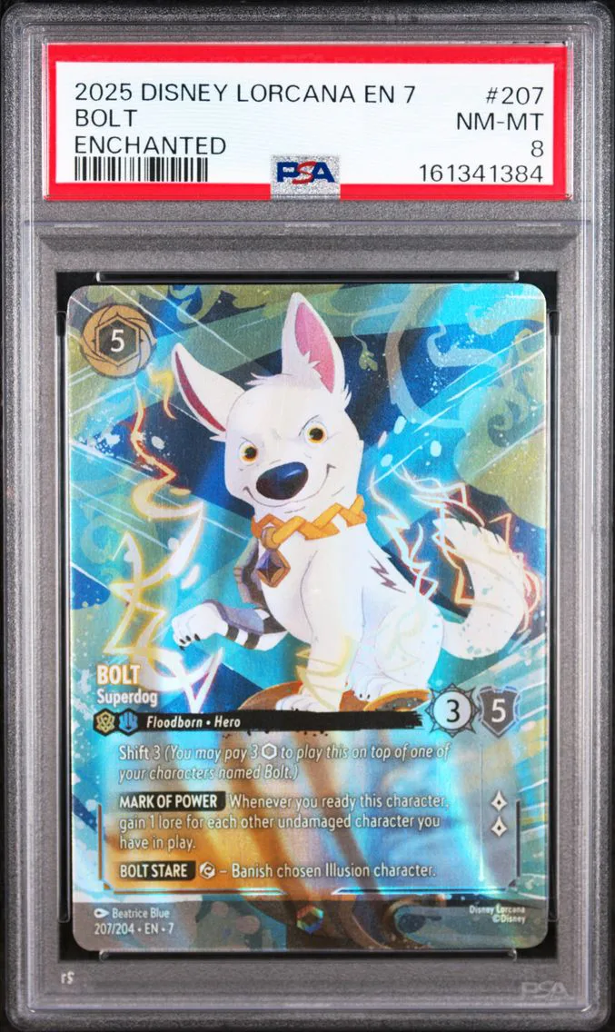 2025 #207 BOLT PSA 8 Disney Lorcana EN 7-Archazia's Island