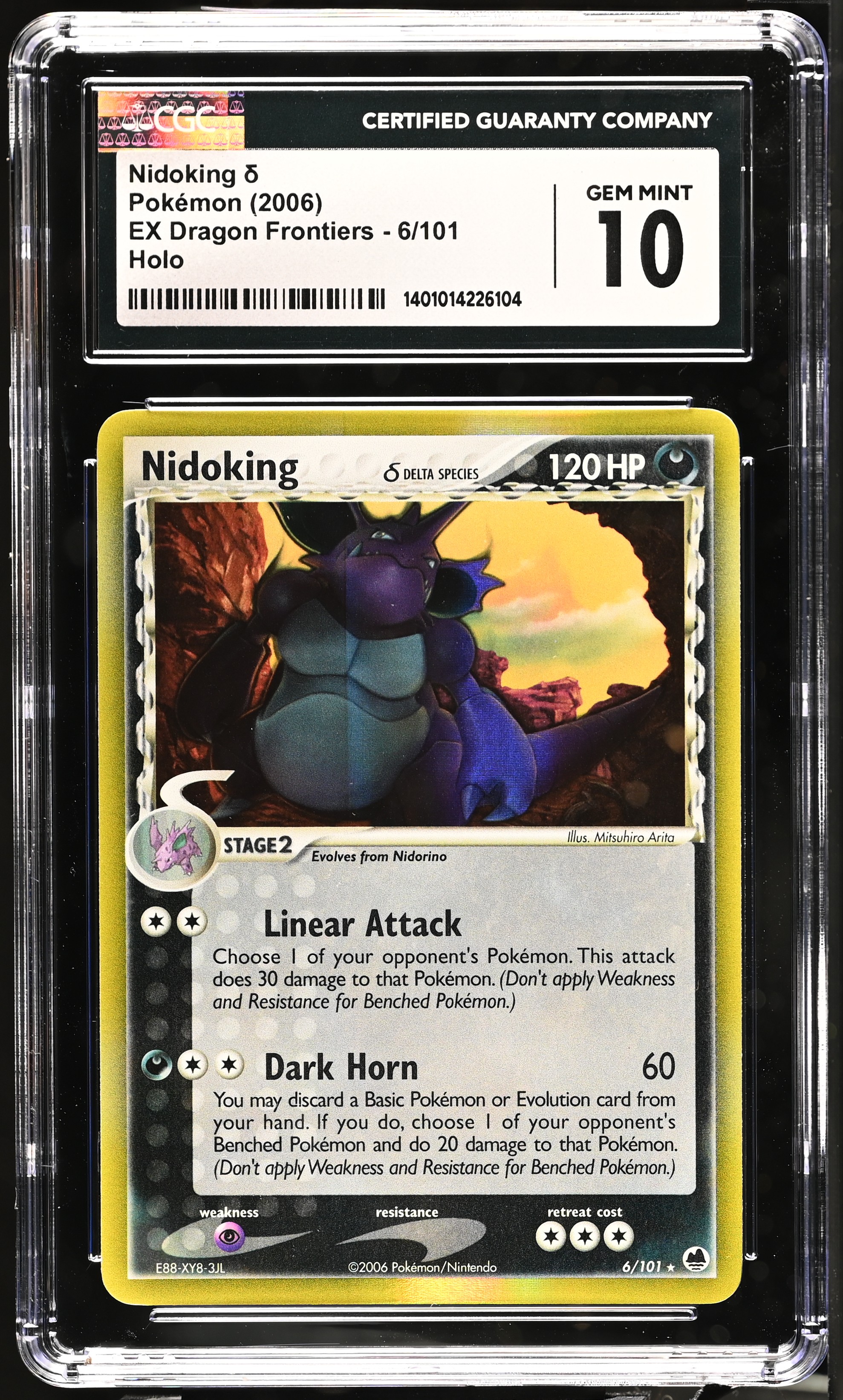 2006 #6 Nidoking � CGC 10 Ex Dragon Frontiers - English