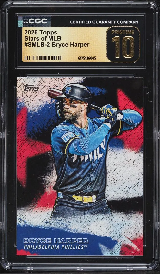 2026 Topps Stars Of MLB Bryce Harper #SMLB-2 CGC 10 PRISTINE