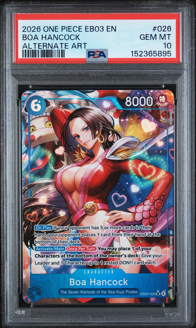 2026 #026 Boa Hancock PSA 10 One Piece EB03-Extra Booster -One Piece Heroines Edition-