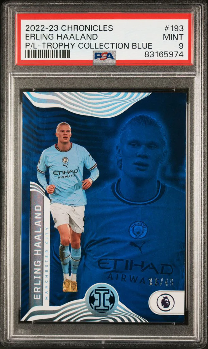 2022 #193 Erling Haaland PSA 9 Panini Chronicles
