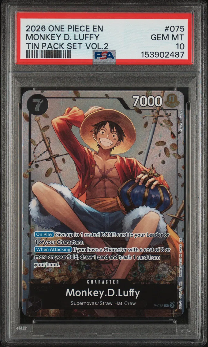 2026 #075 Monkey D. Luffy PSA 10 One Piece Promos