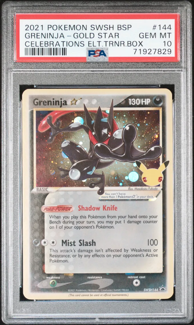 Greninja Gold Star PSA GEM-MT 10