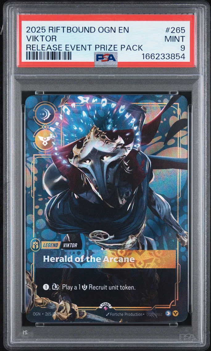 2025 #265 Viktor - Herald of the Arcane PSA 9 Riftbound: League of Legends Ogn-Origins