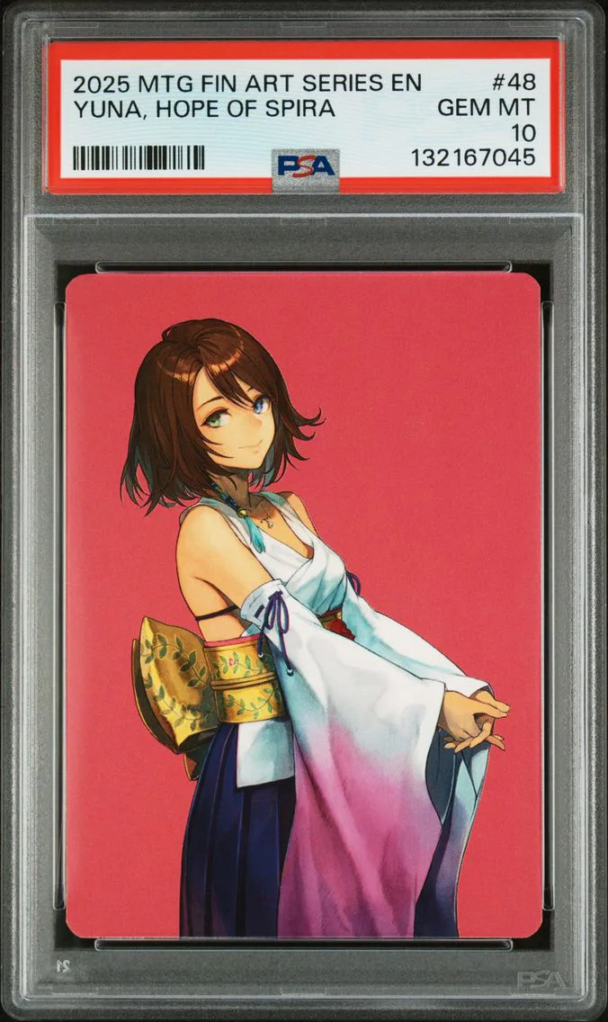 2025 #48 Yuna, Hope of Spira PSA 10 Final Fantasy Art Series
