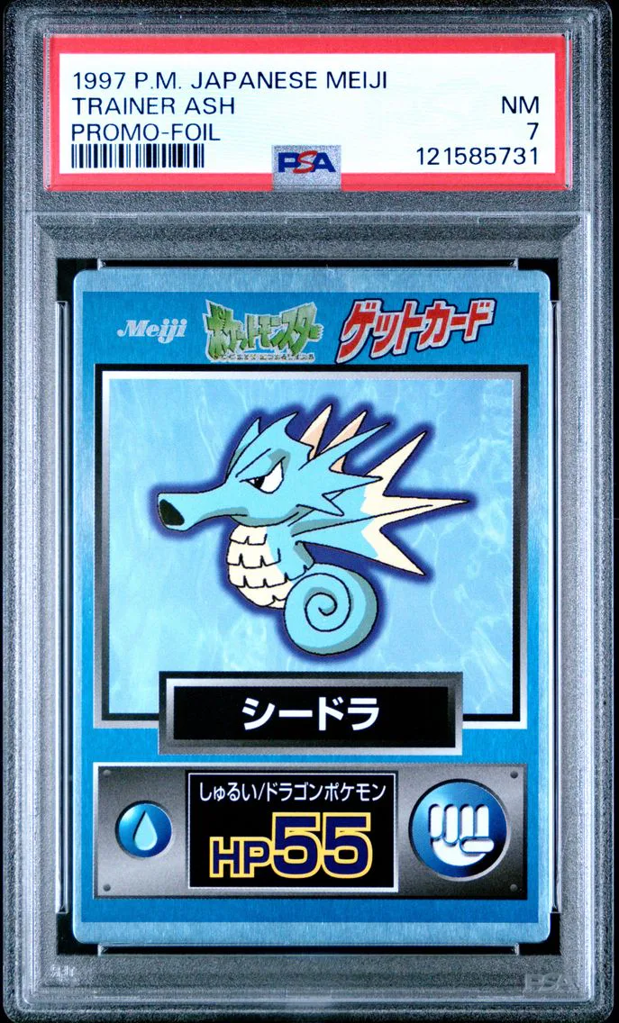 1997 #NA Trainer Ash PSA 7 Japanese Meiji Promo