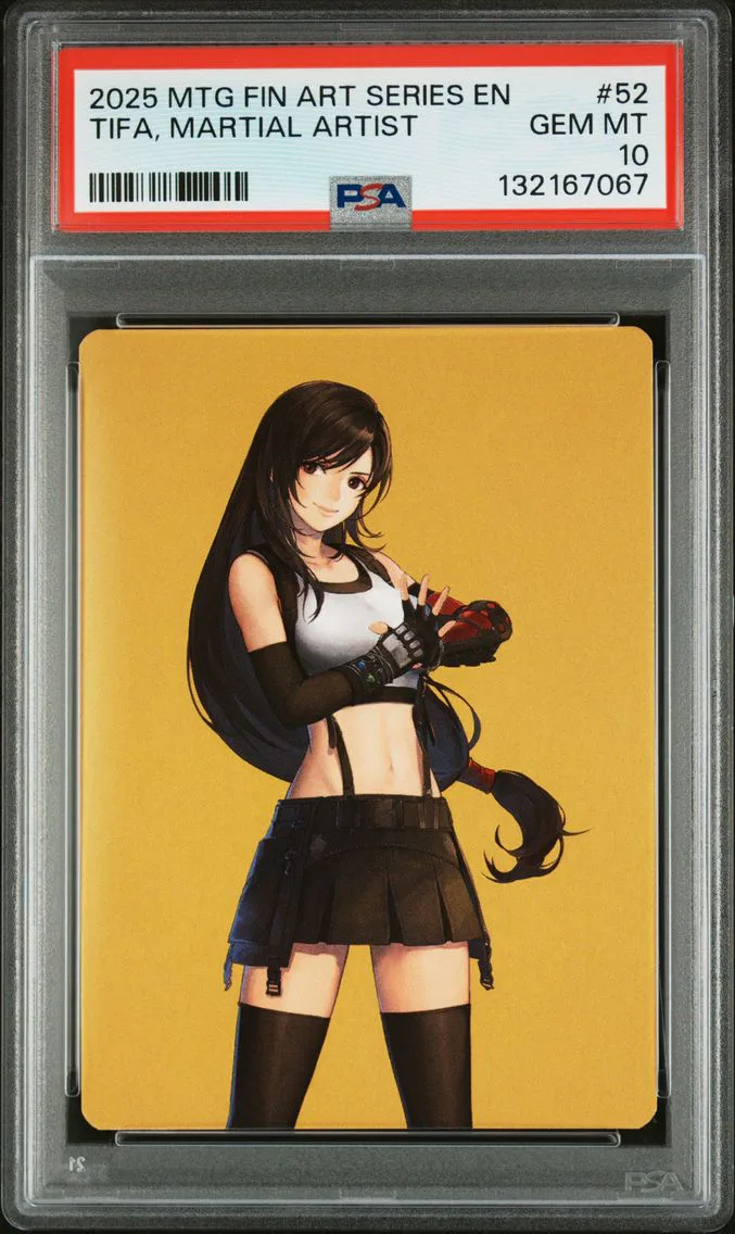 2025 #52 Tifa, Martial Artist PSA 10 Final Fantasy Art Series