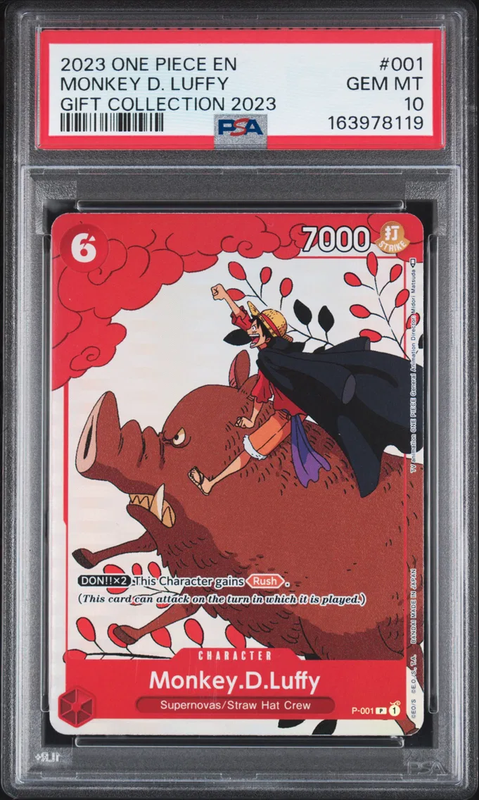 2023 #001 Monkey D. Luffy PSA 10 One Piece Gift Collection 2023