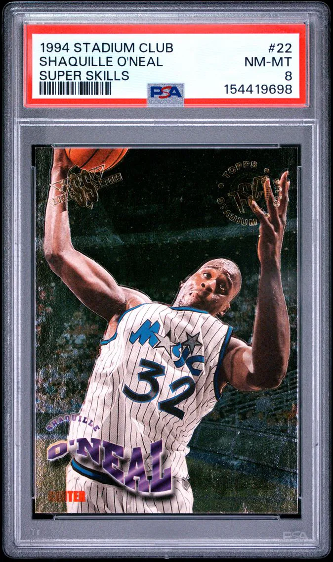 1994 #22 Shaquille O'Neal PSA 8 Stadium Club Super Skills