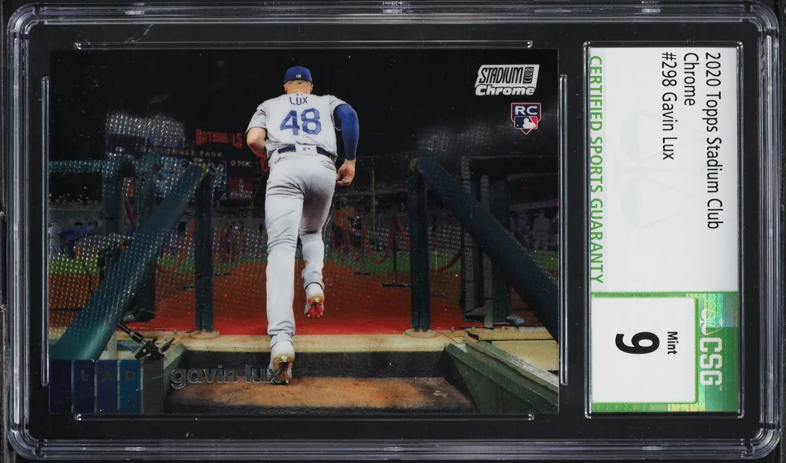 2020 Stadium Club Chrome Gavin Lux ROOKIE #298 CSG 9 MINT