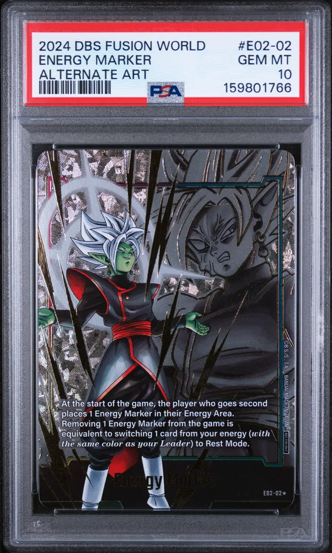2024 #E02-02 Energy Marker PSA 10 Dragon Ball Super Card Game Fusion World Energy Marker Pack 02