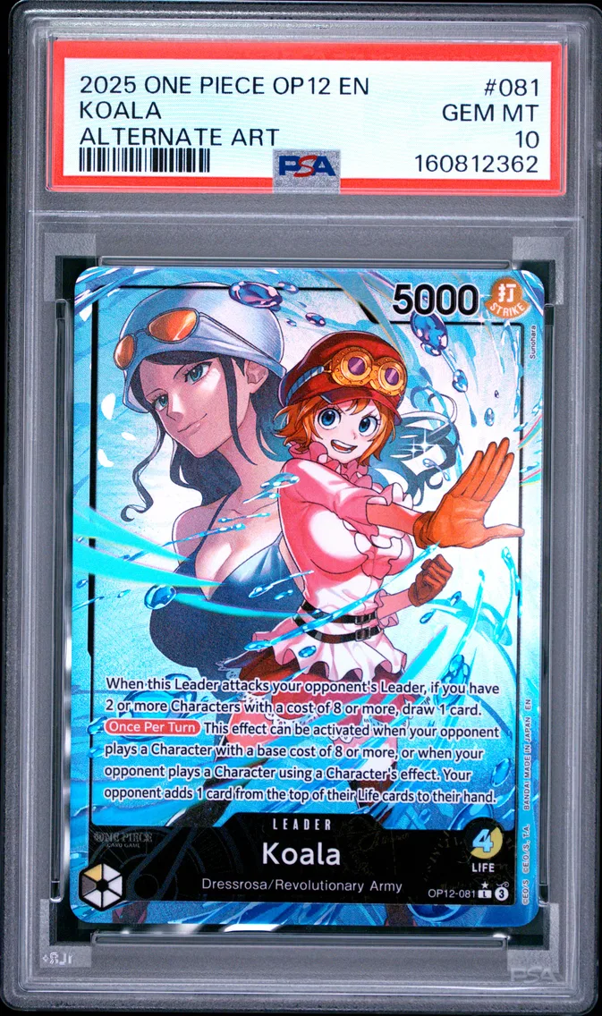 2025 #081 Koala PSA 10 One Piece OP12-Legacy of the Master