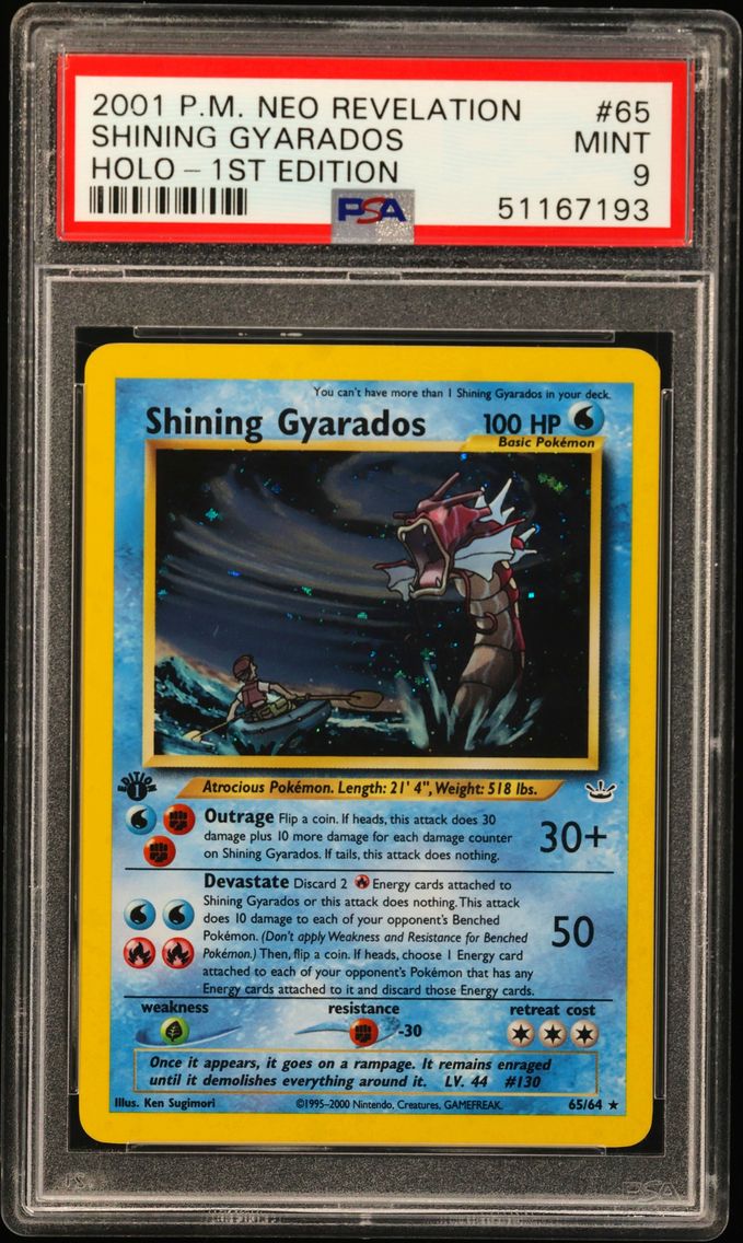 2001 #65 Shining Gyarados-Holo 1