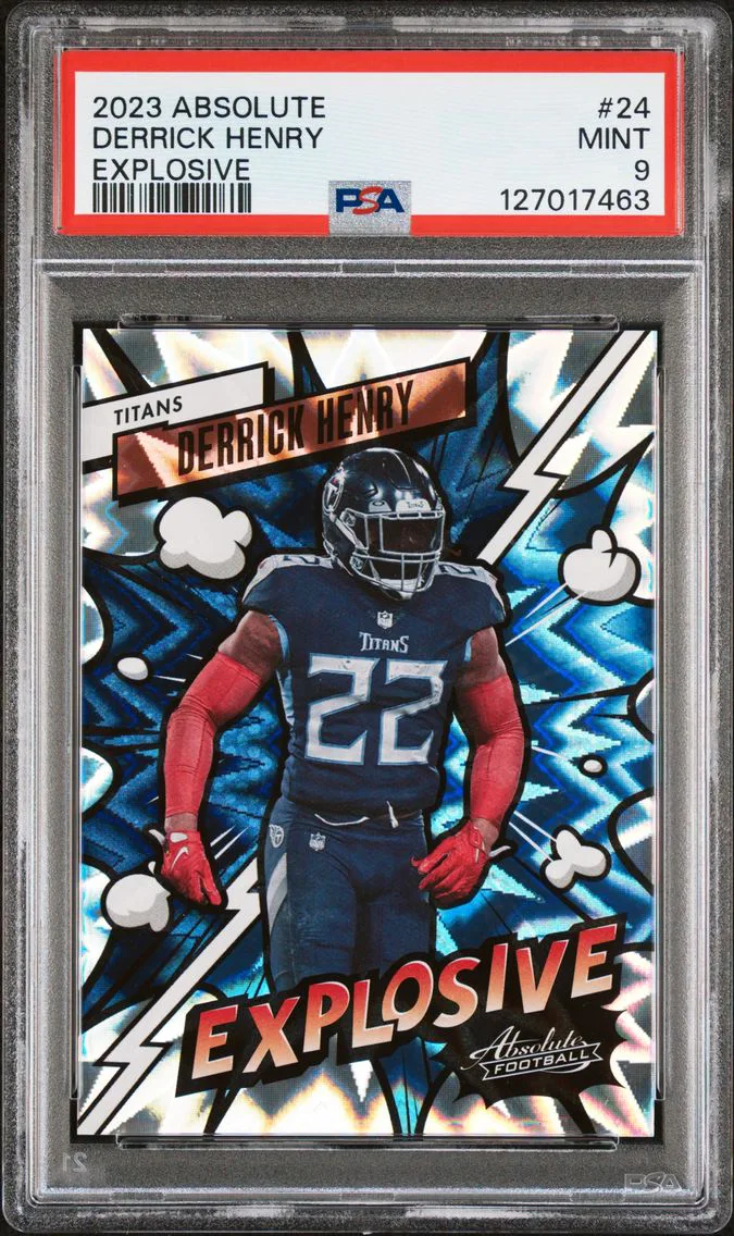 2023 #24 Derrick Henry PSA 9 Panini Absolute Explosive
