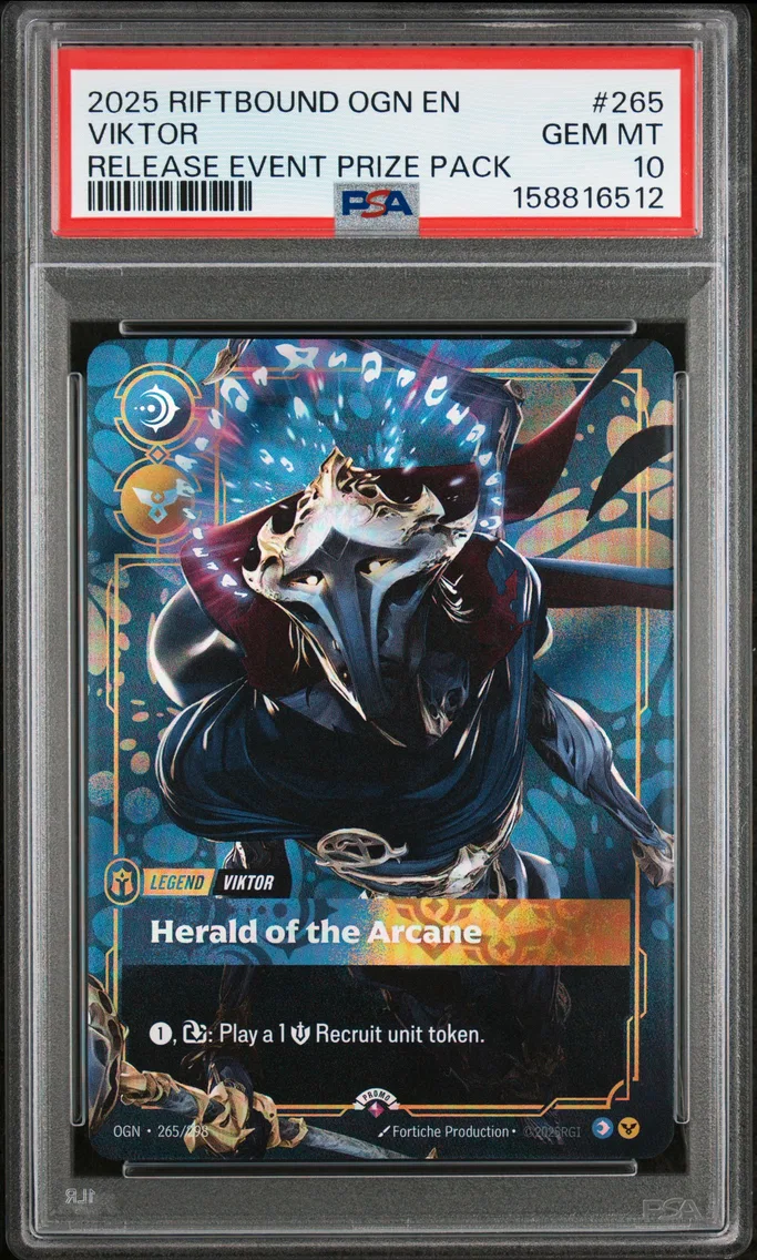 2025 #265 Viktor - Herald of the Arcane PSA 10 Riftbound: League of Legends Ogn-Origins