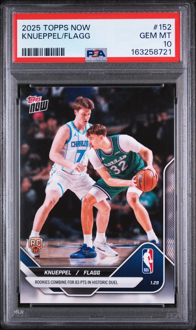 2025 #152 Cooper Flagg/Kon Knueppel PSA 10 Topps Now