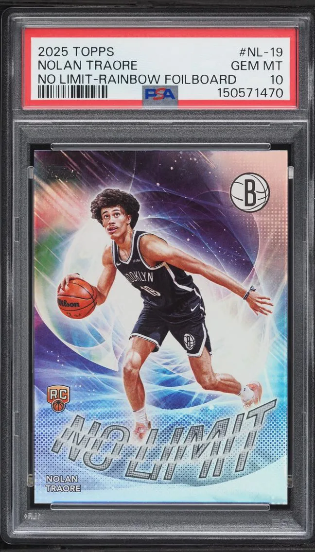 2025 Topps No Limit Rainbow Foilboard Nolan Traore ROOKIE #NL-19 PSA 10 GEM MINT