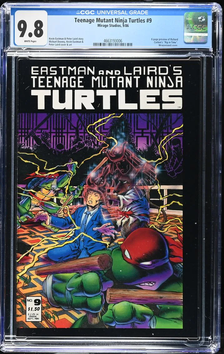 1986 Teenage Mutant Ninja Turtles #9 CGC 9.8 Mirage Studios