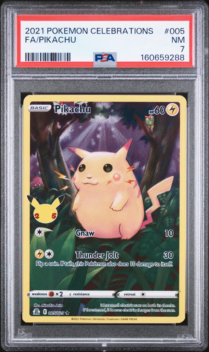 2021 #005 Full Art/Pikachu PSA 7 Celebrations