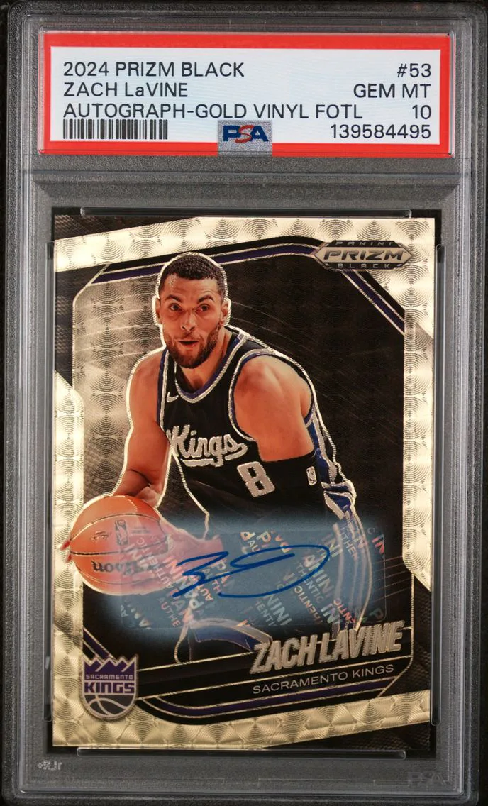 2024 #53 Zach LaVine PSA 10 Panini Prizm Black