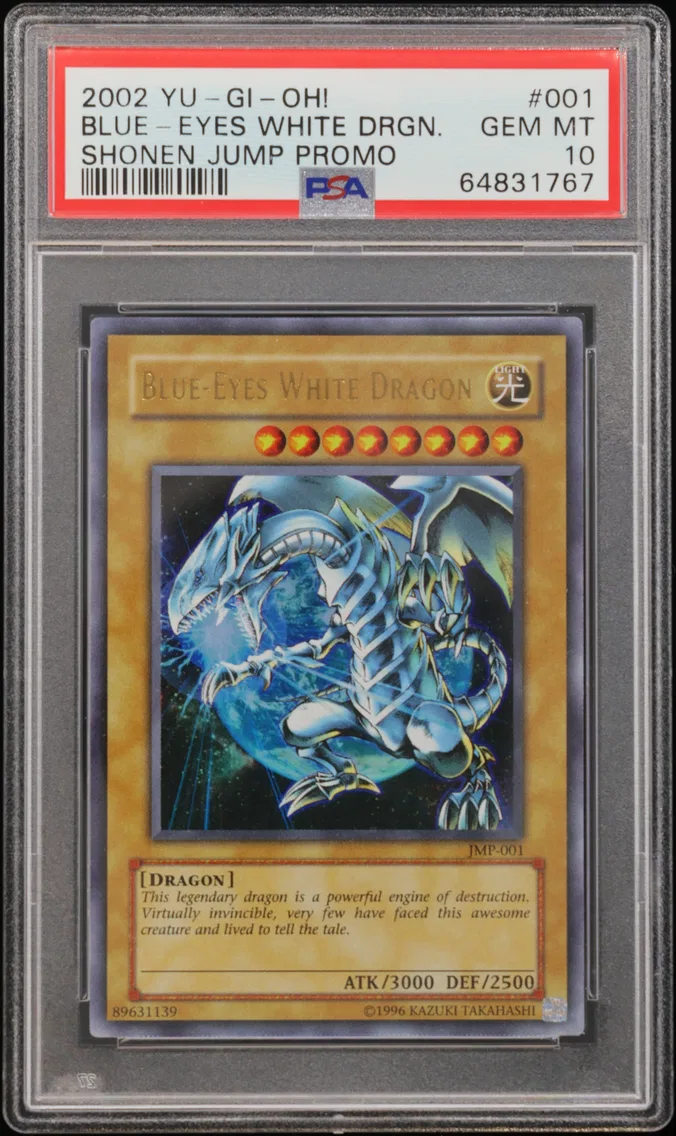 2002 #001 Blue-Eyes White Dragon PSA 10 YU-GI-Oh! Shonen Jump Promo