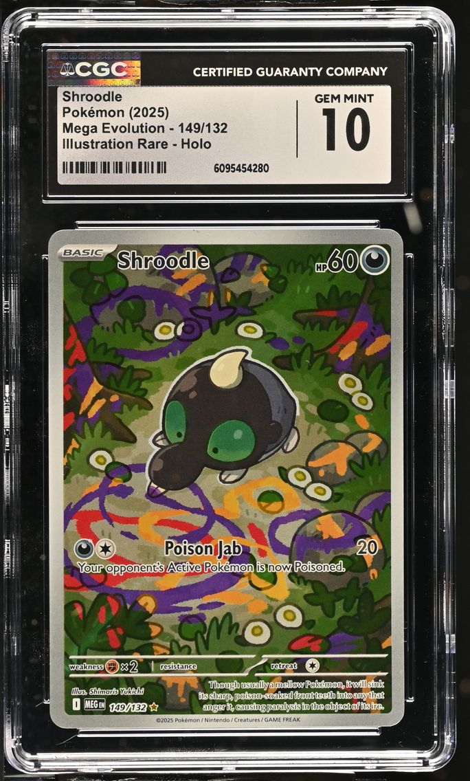 2025 #149 Shroodle CGC 10 Mega Evolution - MEG EN - English