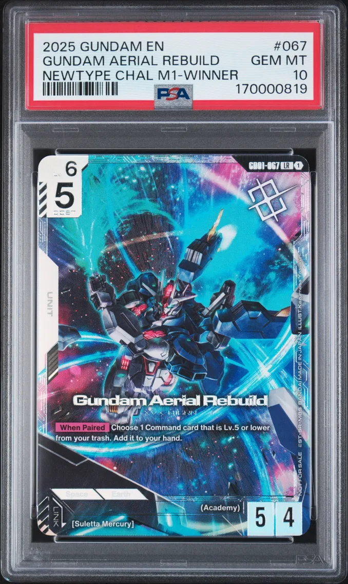 2025 #067 Gundam Aerial Rebuild PSA 10 Gundam Promos