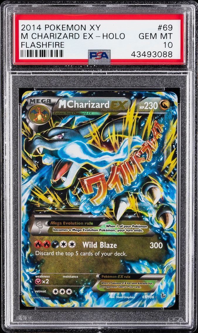 2014 #69 M Charizard EX PSA 10 X