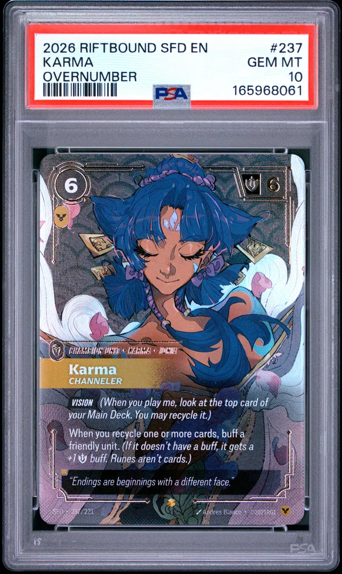 2026 #237 Karma - Channeler PSA 10 Riftbound: League of Legends Sfd-Spiritforged