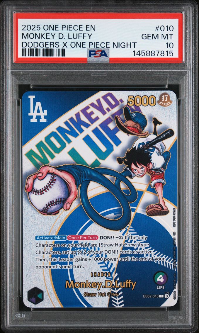 2025 #010 Monkey D. Luffy PSA 10