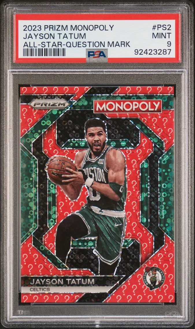 2023 #PS2 Jayson Tatum PSA 9 Panini Prizm Monopoly All-Star