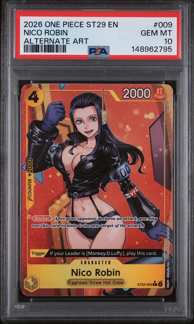 2026 #009 Nico Robin PSA 10 One Piece Starter Deck ST29-Egghead