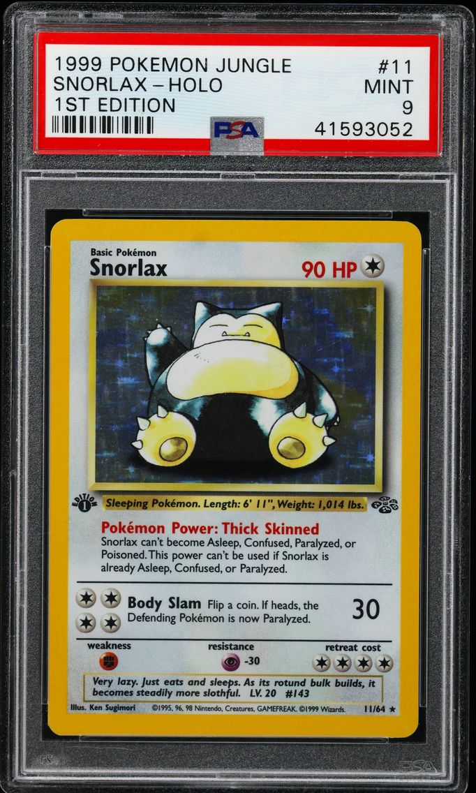 1999 #11 Snorlax-Holo 1st Editio