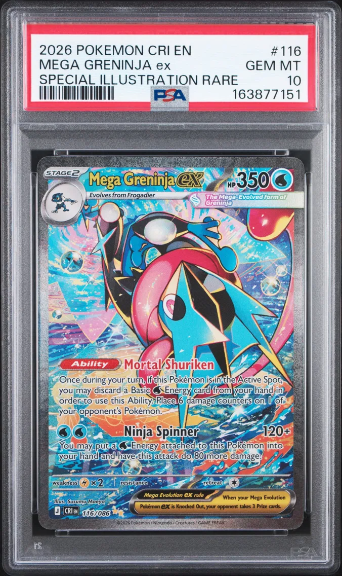 2026 #116 Mega Greninja EX PSA 1
